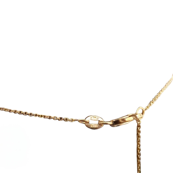 Roberto Coin 18k Yellow Gold Double Drop Diamond Necklace - Picture 5 of 6